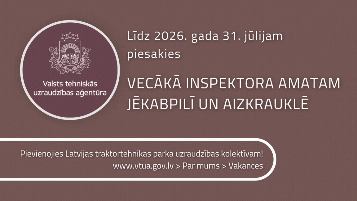 Aicinājums pieteikties amata konkursam brūnos toņos
