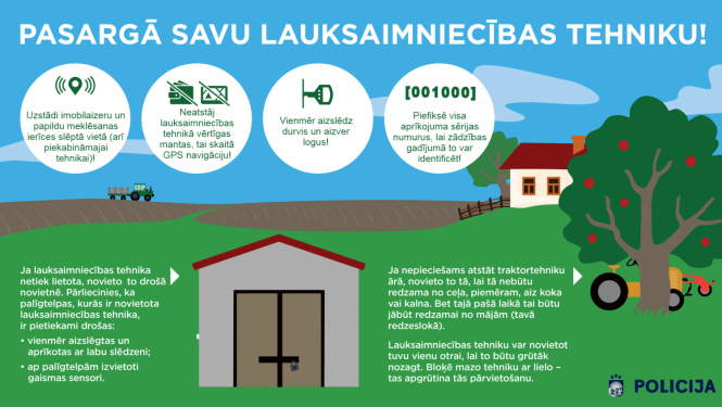 Pasargā savu lauksaimniecības tehniku!