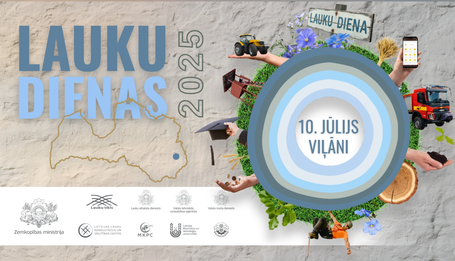 Raibs, informatīvs vizuālis pasākumam "Lauku diena" Viļānos