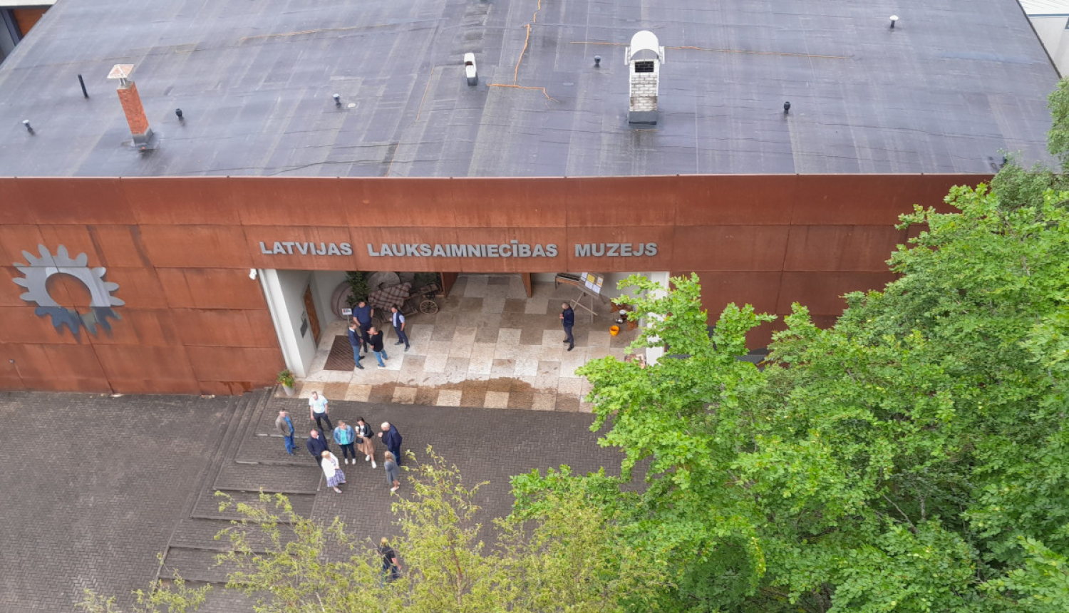 Latvijas Lauksaimniecības muzejs no putna lidojuma